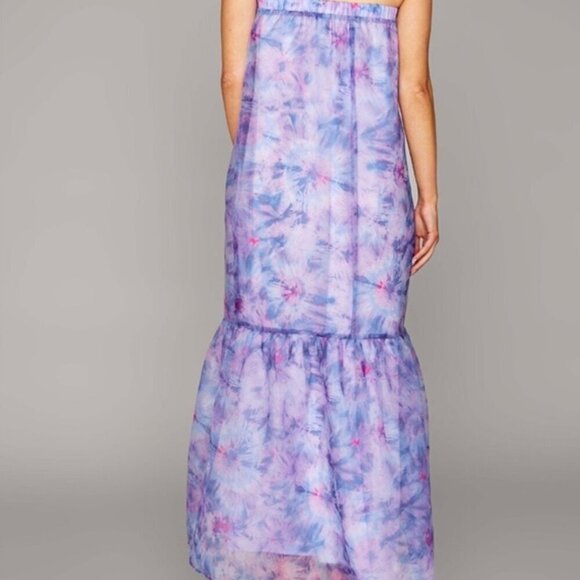 New BUDDY LOVE Dayton Floral Strapless Mermaid Maxi Dress in Purple Size XS - Picture 8 of 8